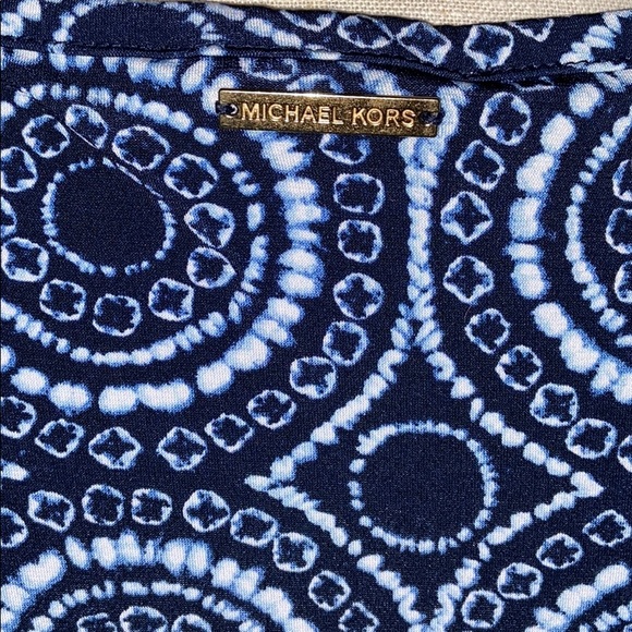 Michael Kors Blue shift dress sz SP - Picture 3 of 7